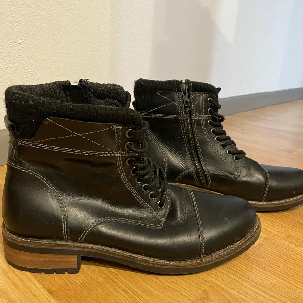 Steve Madden Leather Men’s Boots Shredder 017
